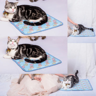 Summer Cooling Mats Blanket Ice Pet Dog Bed Mats For Dogs Cats Sofa Portable Tour Camping Yoga Sleeping