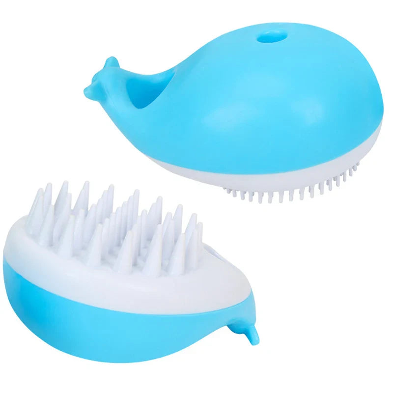 Pet Comb Soft Silicone Depilation Cats Bath Hair Brush Comb Clean The Thoroughly Body Massage Brush Bath