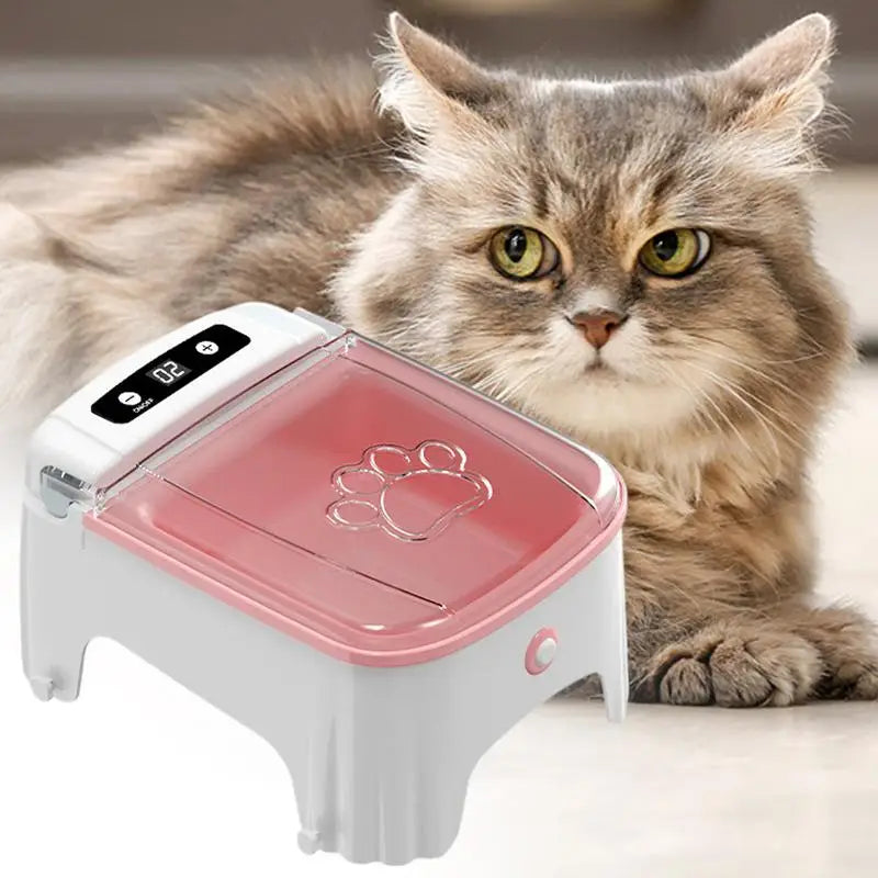 Automatic Cat Food Dispenser Timed Auto Cat Feeder Electric Food Dispenser Dry Feeding Pet Bowl For Small Dog