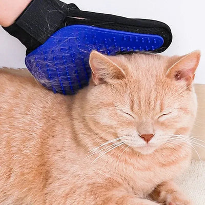 Pet Hair Remover Gloves Silicone Massage Bathing Cleaning Grooming Brush for Cat Dog Hair Sticking Removal
