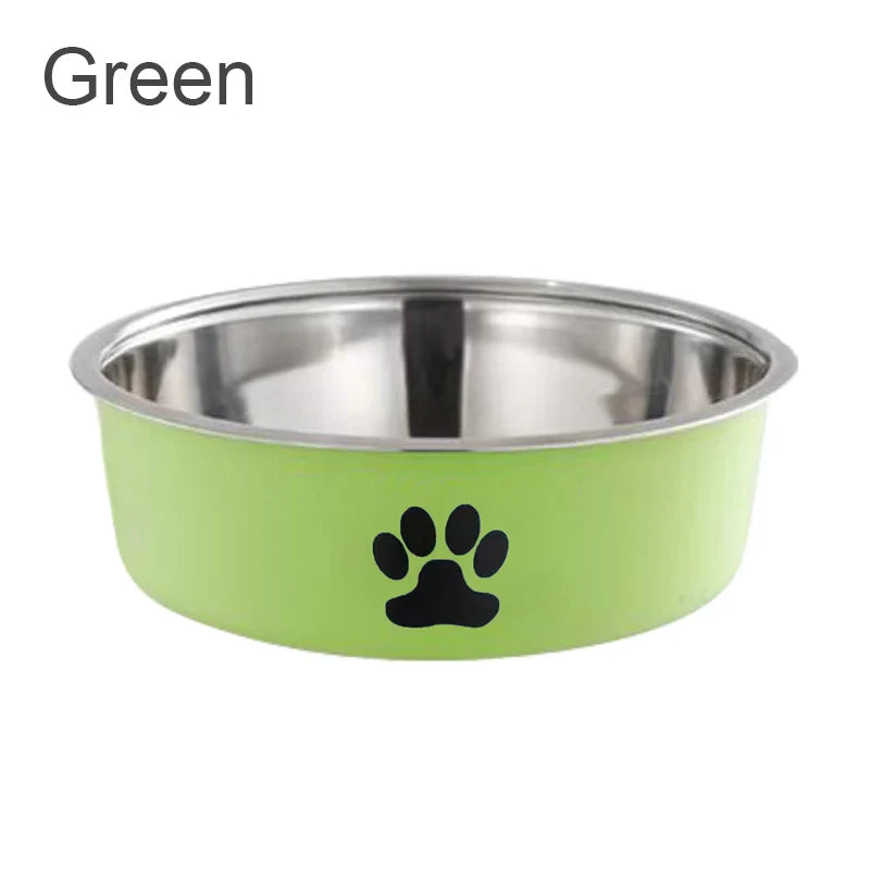 Dog Water Bowl with Non-Slip Rubber Base And Cats And Dogs Drinking Water Feeding Pet Bowl Stainless Steel