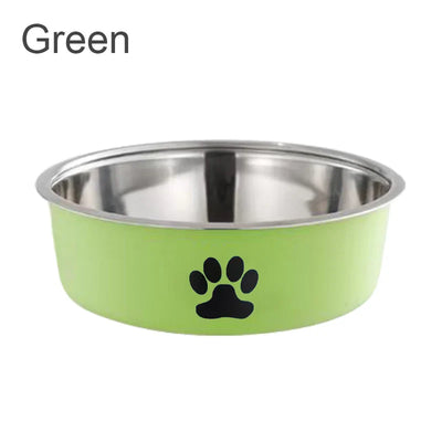 Dog Water Bowl with Non-Slip Rubber Base And Cats And Dogs Drinking Water Feeding Pet Bowl Stainless Steel