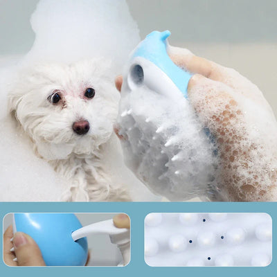 Pet Comb Soft Silicone Depilation Cats Bath Hair Brush Comb Clean The Thoroughly Body Massage Brush Bath