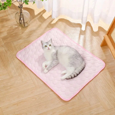 Summer Pet Ice Mat Dog Mat Bite-resistant Cooling Breathable Ice Mat Cat Dog Mat Sleeping Mat Pet Supplies