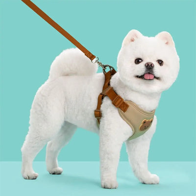 Creative Cute Pet Harness Leash Anti-Escape Adjustable Dog Collar Harness No Pull Cat Chest Strap Vest
