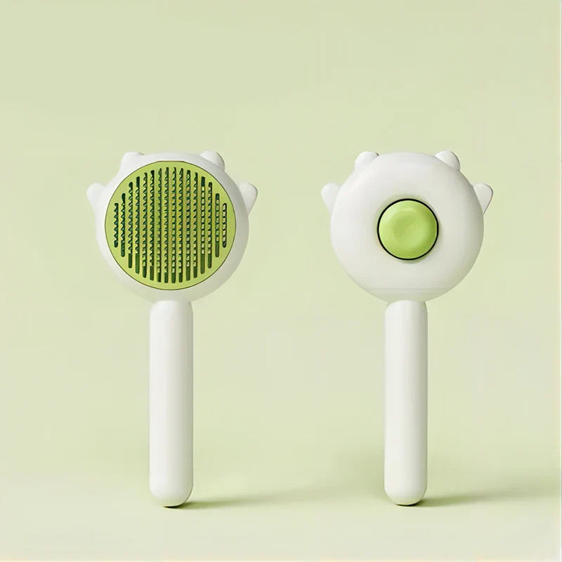 Three Colors Pet Comb One-Key Hair Removal Cleaning Brush Magic Massage Grooming The Cat Hair Brush Is Easy