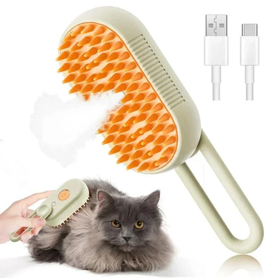 Upgraded Pet Spray Grooming Comb Steamy Floating Hair Removal Cleaning Steam Brush Styling for Dogs Cats