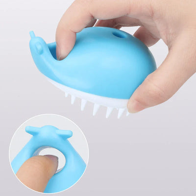 Pet Comb Soft Silicone Depilation Cats Bath Hair Brush Comb Clean The Thoroughly Body Massage Brush Bath