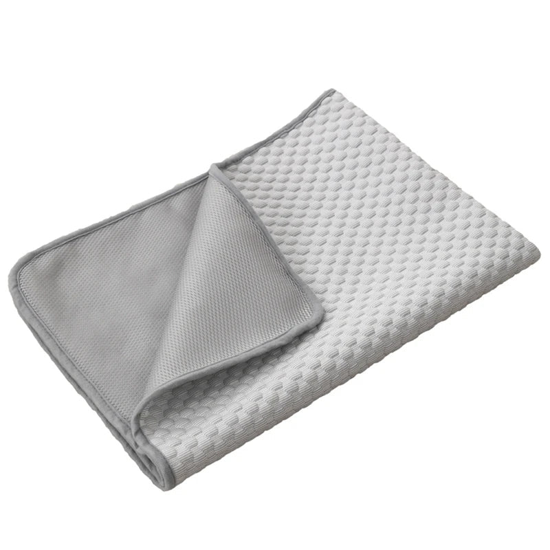 Dog Cooling Mat Summer Pet Cold Bed Cat Sleeping Pad Cool Ice Silk Moisture-proof Mattress Cushion