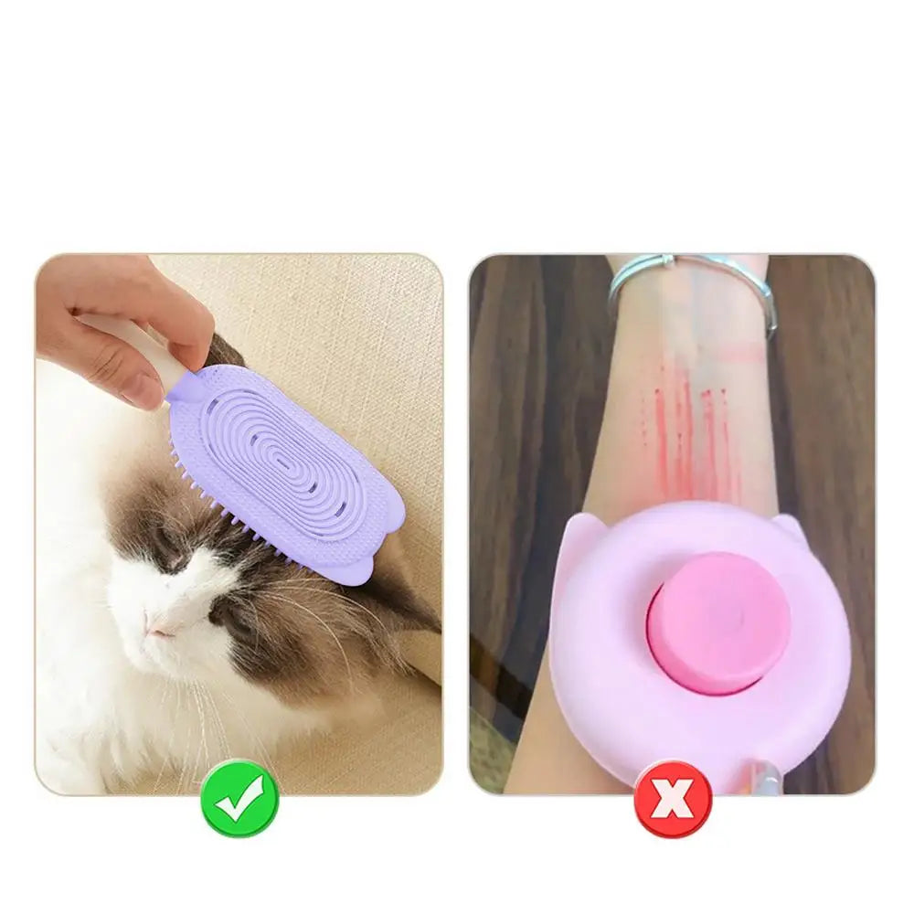 Cat Brushes For Indoor Cats Pet Massage Brush Double-Sided Cat Tongue Comb Soft Cat Deshedding Comb Cat Tongue