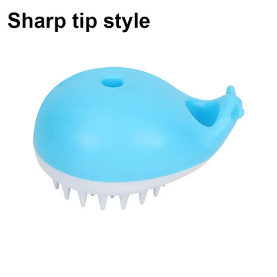 Pet Comb Soft Silicone Depilation Cats Bath Hair Brush Comb Clean The Thoroughly Body Massage Brush Bath