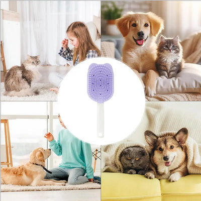 Cat Brushes For Indoor Cats Pet Massage Brush Double-Sided Cat Tongue Comb Soft Cat Deshedding Comb Cat Tongue