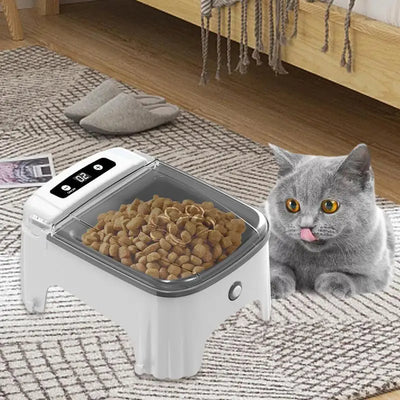Automatic Cat Food Dispenser Timed Auto Cat Feeder Electric Food Dispenser Dry Feeding Pet Bowl For Small Dog