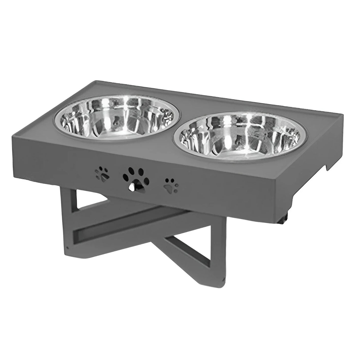 Stainless Steel Elevated Dog Bowl Non-Slip and No Spill Design Bowl Pet Supplies Suitable for Promote Healthy