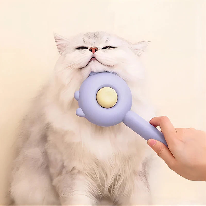 Three Colors Pet Comb One-Key Hair Removal Cleaning Brush Magic Massage Grooming The Cat Hair Brush Is Easy
