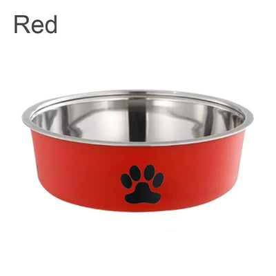 Dog Water Bowl with Non-Slip Rubber Base And Cats And Dogs Drinking Water Feeding Pet Bowl Stainless Steel