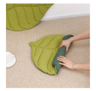 Cat Bed Mats Soft Cotton Leaf Shaped Kitten Cat Puppy Dog Bed Mat Sleep Blanket Home Pets Double Sided Pad