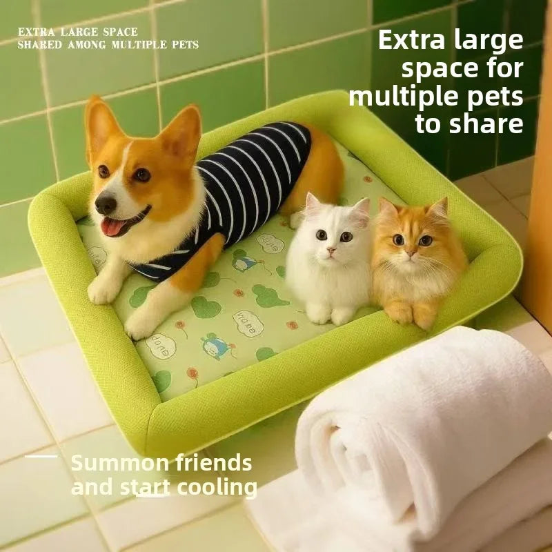 Cooling Puppy Bed Summer Dog Supplies Mat Accessory for Small Breeds Dogs Medium Pet Large Beds Sofa Blanket