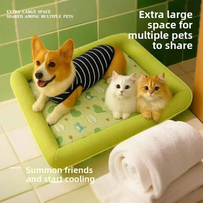 Cooling Puppy Bed Summer Dog Supplies Mat Accessory for Small Breeds Dogs Medium Pet Large Beds Sofa Blanket