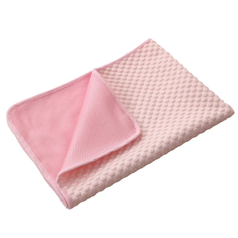Dog Cooling Mat Summer Pet Cold Bed Cat Sleeping Pad Cool Ice Silk Moisture-proof Mattress Cushion
