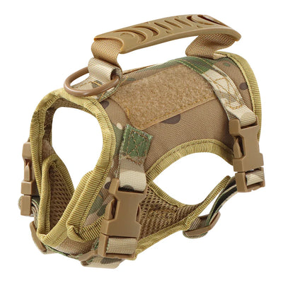 Cat Harness Leash Tactical Vest Small Dog Kitten Military Harness  Escape Proof Full Body Breathable For Puppy Walking