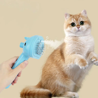 Cat Steam Brush Hair Remover Brush Multi-Function Cat Shedding Comb Floating Hair Brush Dematting