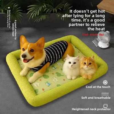 Cooling Puppy Bed Summer Dog Supplies Mat Accessory for Small Breeds Dogs Medium Pet Large Beds Sofa Blanket