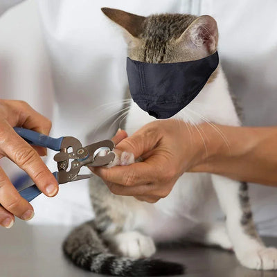 Cat Anti-Bite Muzzles Breathable Nylon Protective Hood Cats Bathing Grooming Anti-scratch Face Mask