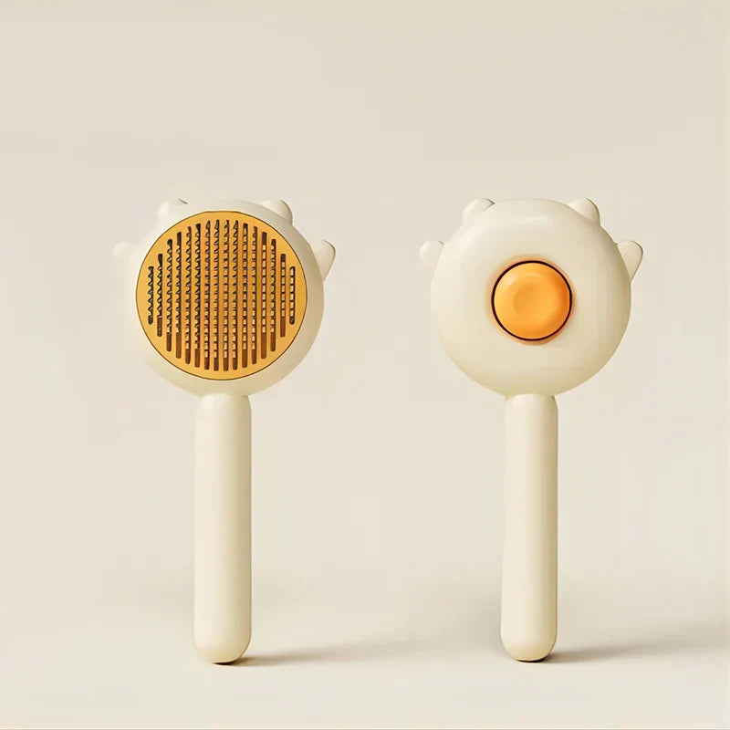 Three Colors Pet Comb One-Key Hair Removal Cleaning Brush Magic Massage Grooming The Cat Hair Brush Is Easy