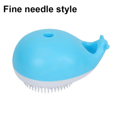 Pet Comb Soft Silicone Depilation Cats Bath Hair Brush Comb Clean The Thoroughly Body Massage Brush Bath