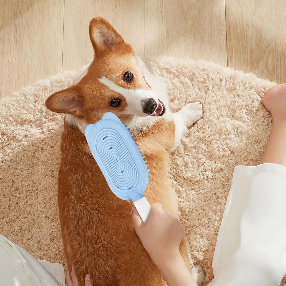 Cat Brushes For Indoor Cats Pet Massage Brush Double-Sided Cat Tongue Comb Soft Cat Deshedding Comb Cat Tongue