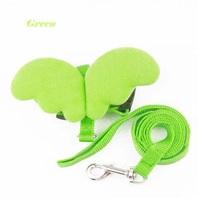 Angel Wings Pet Harness and Leash Set for Cats Puppy Rabbit Cute Cat Harnesses Kitten Accessories artículos para