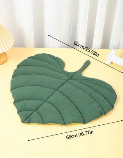 Cat Bed Mats Soft Cotton Leaf Shaped Kitten Cat Puppy Dog Bed Mat Sleep Blanket Home Pets Double Sided Pad
