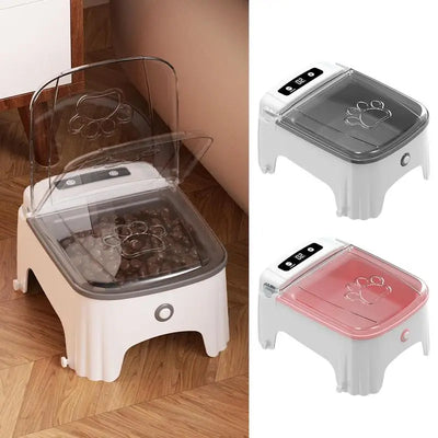 Automatic Cat Food Dispenser Timed Auto Cat Feeder Electric Food Dispenser Dry Feeding Pet Bowl For Small Dog