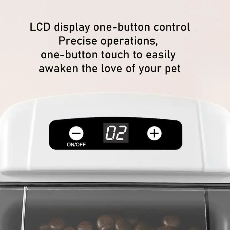 Automatic Cat Food Dispenser Timed Auto Cat Feeder Electric Food Dispenser Dry Feeding Pet Bowl For Small Dog
