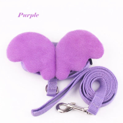 Angel Wings Pet Harness and Leash Set for Cats Puppy Rabbit Cute Cat Harnesses Kitten Accessories artículos para