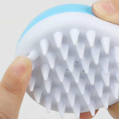 Pet Comb Soft Silicone Depilation Cats Bath Hair Brush Comb Clean The Thoroughly Body Massage Brush Bath