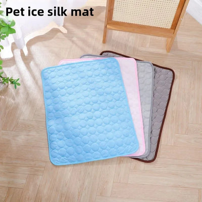 Summer Pet Ice Mat Dog Mat Bite-resistant Cooling Breathable Ice Mat Cat Dog Mat Sleeping Mat Pet Supplies